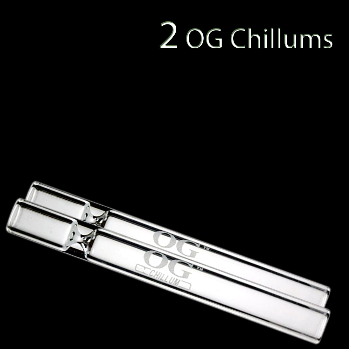 OG Chillum - 4" Straight Glass Pipe - 2pcs