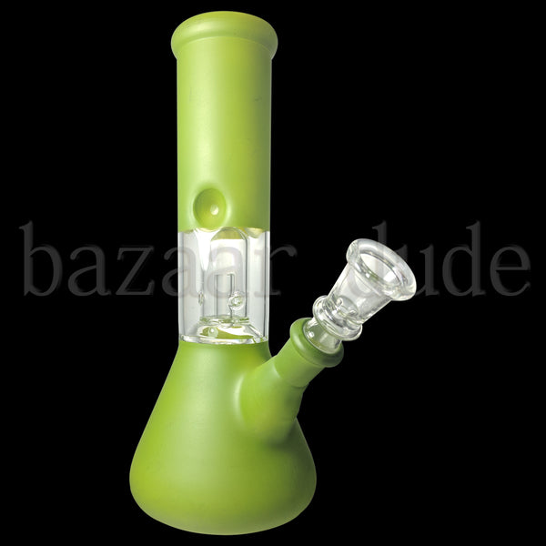 Dome Perc 8" Flask Bong - Matte Green