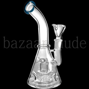 Matrix Perc 9 1/2" Bent Neck Bong - Blue Alt2