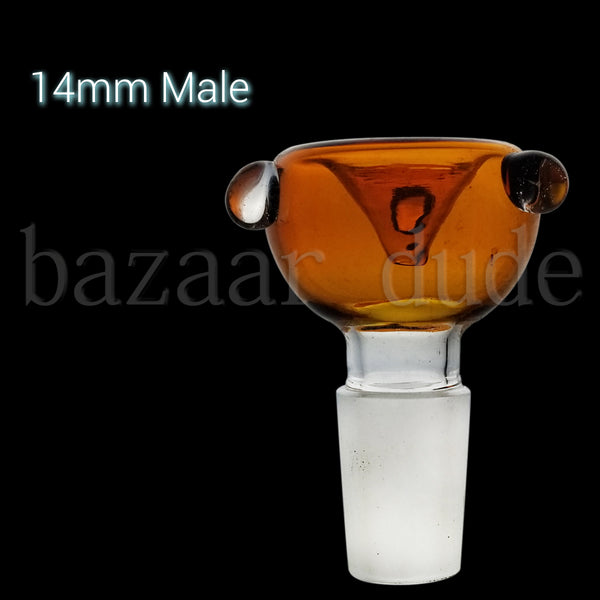 Standard Bowl - Various Colors - 14mm Male - Amber