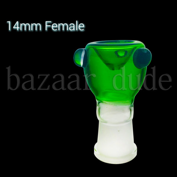 Standard Bowl - Various Colors - 14mm Female - Green