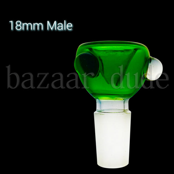 Standard Bowl - Various Colors - 18mm Male - Green