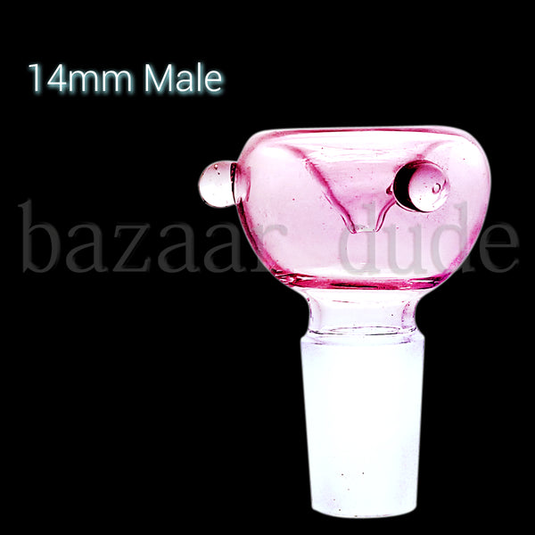 Standard Bowl - Various Colors - 14mm Male - Pink