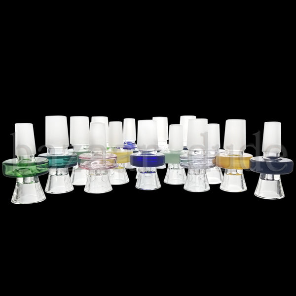 Color Ring Funnel Bowl - Various Colors - 14mm & 18mm Male Alt