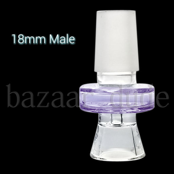 Color Ring Funnel Bowl - Various Colors - 18mm Male - Purple