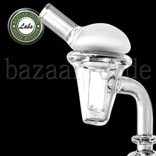 100% Quartz Dabuccino Conical Banger with Carb Cap