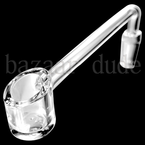 100% Quartz Drop Down Extended Banger - 4mm Thick Alt