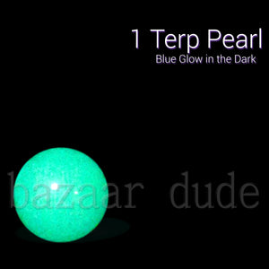 Glow in the Dark Terp Pearls - 6mm - 1pc Blue