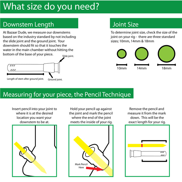 18-18 Defused Downstem - How to Measure