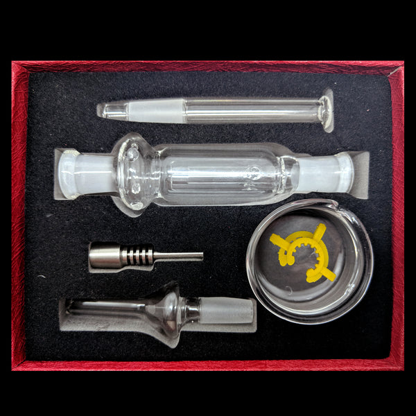 Nectar Collector Mini All-in-one Kit | Quartz & Titanium Tips Included - Box
