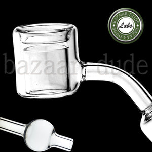 100% Quartz Thermal Banger 45º - Includes Bubble Carb Cap