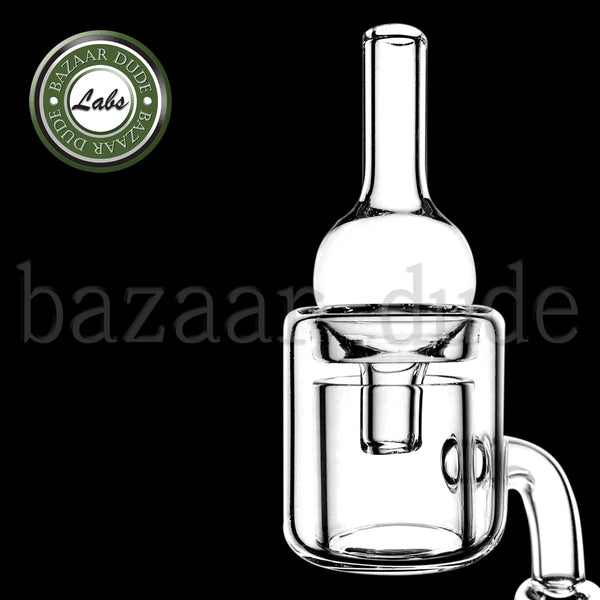 100% Quartz Thermal Banger 90º - Includes Bubble Carb Cap