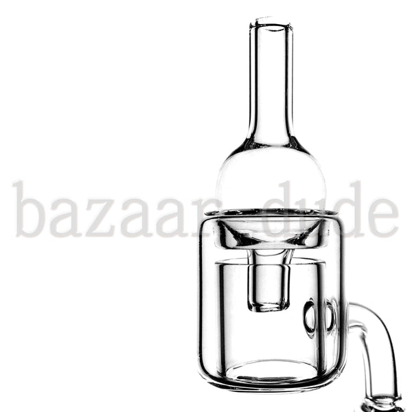 100% Quartz Thermal Banger 90º - Includes Bubble Carb Cap Alt