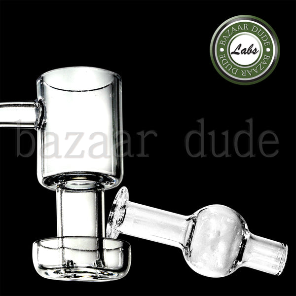 100% Quartz Terp Slurper Vacuum Banger - Includes Carb Cap